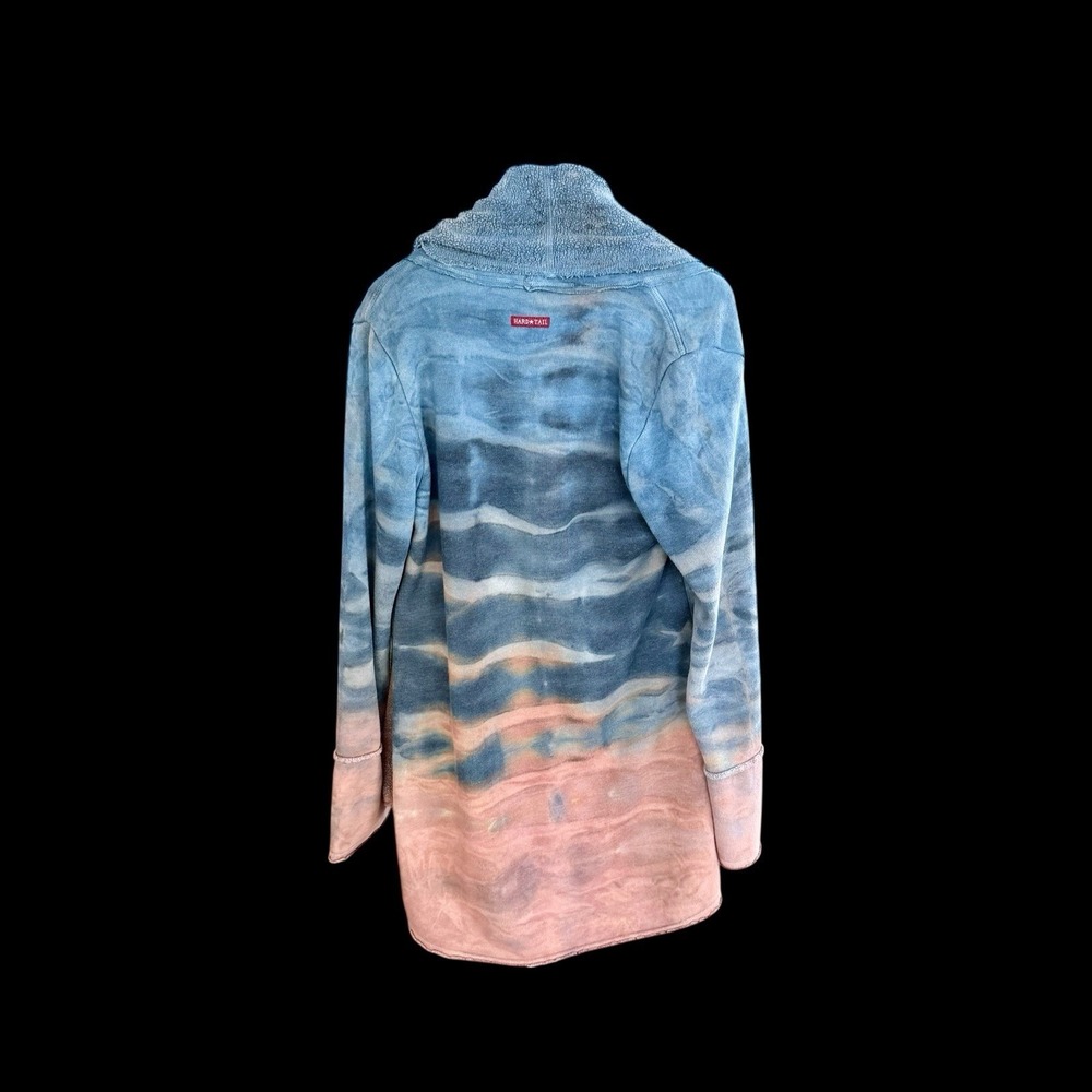 Y2K Hard Tail Women's Shawl Vintage Sz Small Tie Dye Fleece 2000's